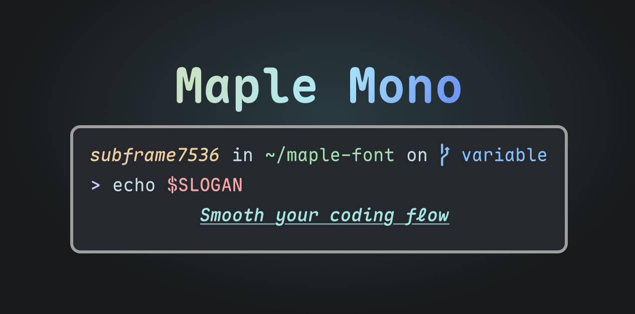 Mapel-Mono-Font